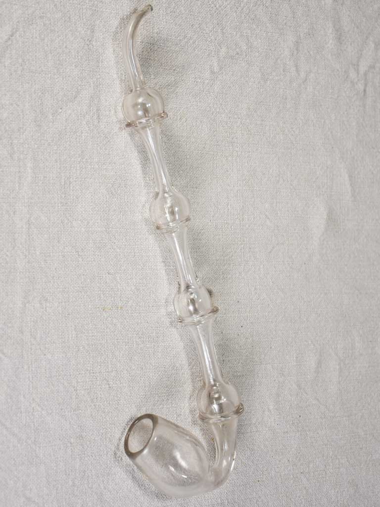 Early 20th-century master glass maker's pipe 13"