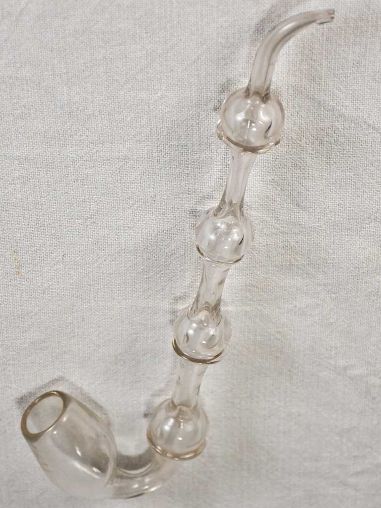 Early 20th-century master glass maker's pipe 13"