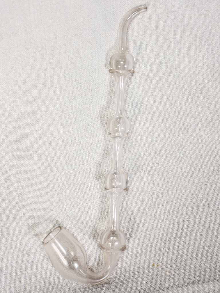 Early 20th-century master glass maker's pipe 13"