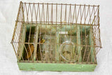 Early 20th century French birdcage with green patina