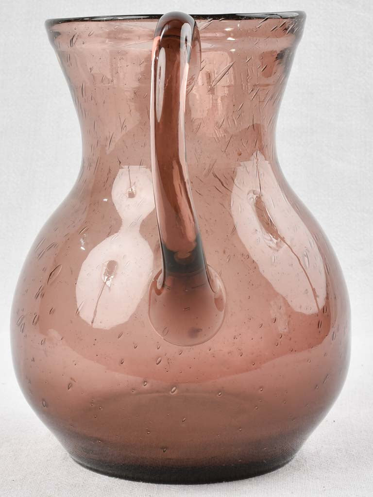 French Biot Blown Glass Jug