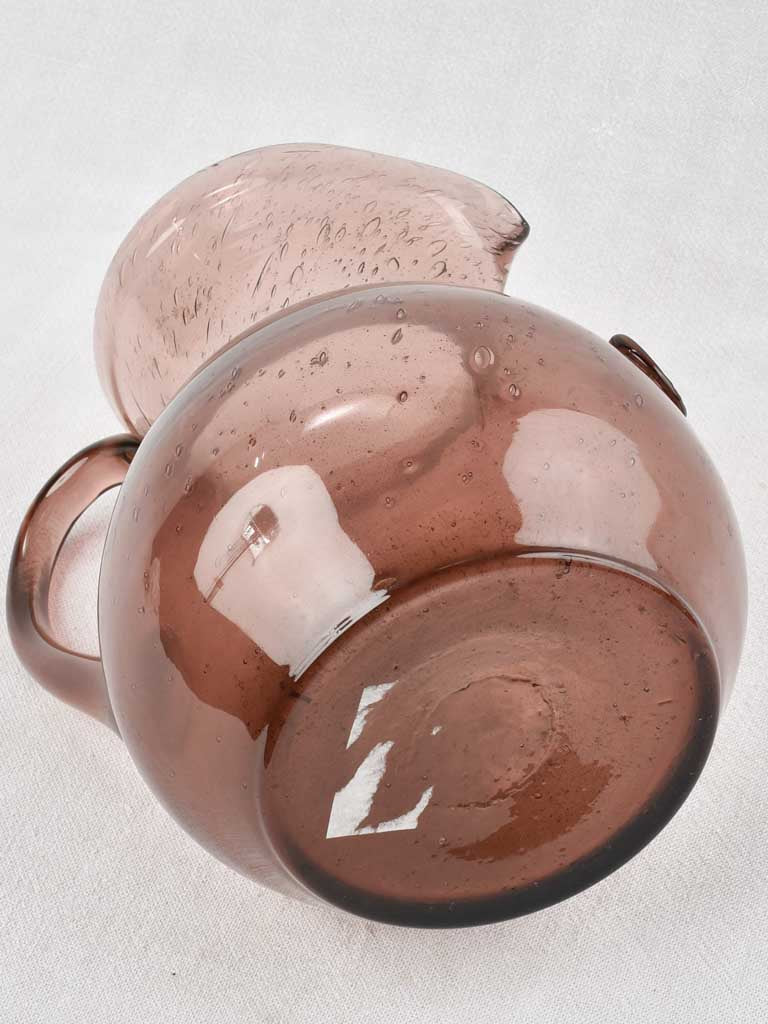 Elegant Antique Blown Glass Pitcher