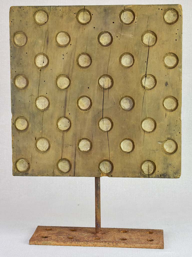 19th Century salvaged printing pattern from a silk maker in Lyon 6/7