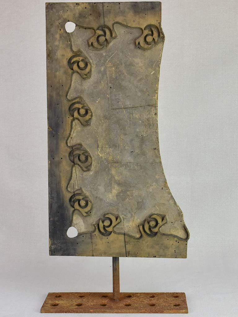 Collection of SEVEN salvaged silk printing patterns