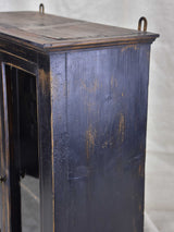 Small late 19th Century French glass door cabinet