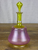 19th Century Enameled Glass Liqueur Bottle