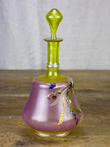 19th Century Enameled Glass Liqueur Bottle
