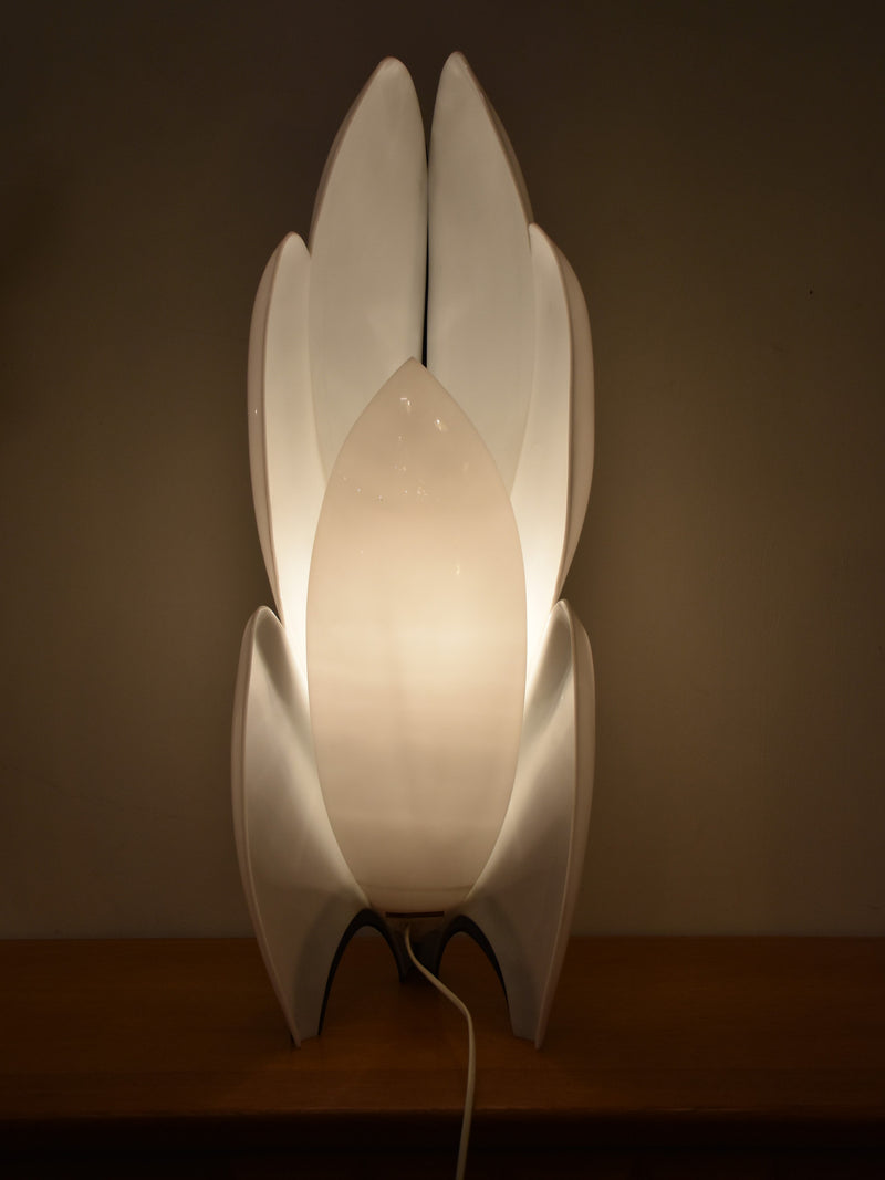 Lamp (Liane Rougier) perspex, black & white, 1970s