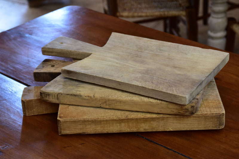 Three rustic French cutting boards Chez Pluie
