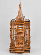 Birdcage, bamboo and rattan 26"