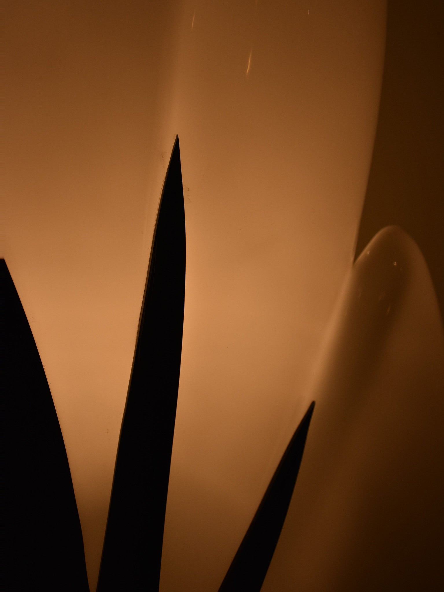 Lamp (Liane Rougier) perspex, black & white, 1970s