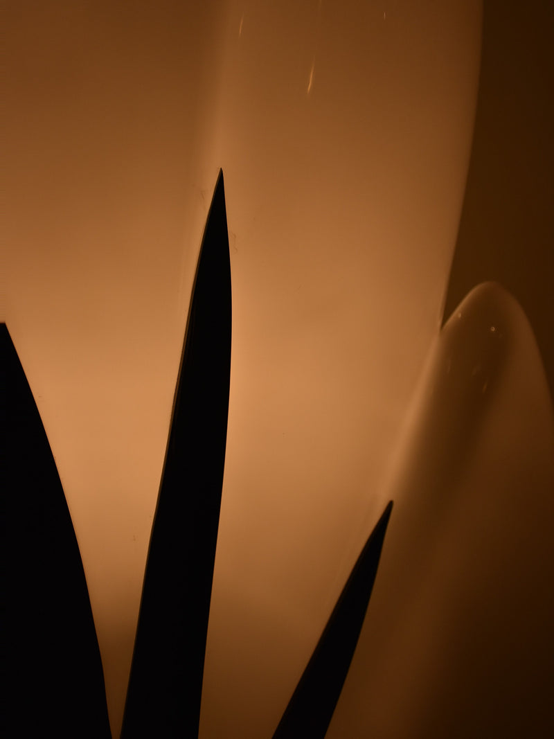 Lamp (Liane Rougier) perspex, black & white, 1970s