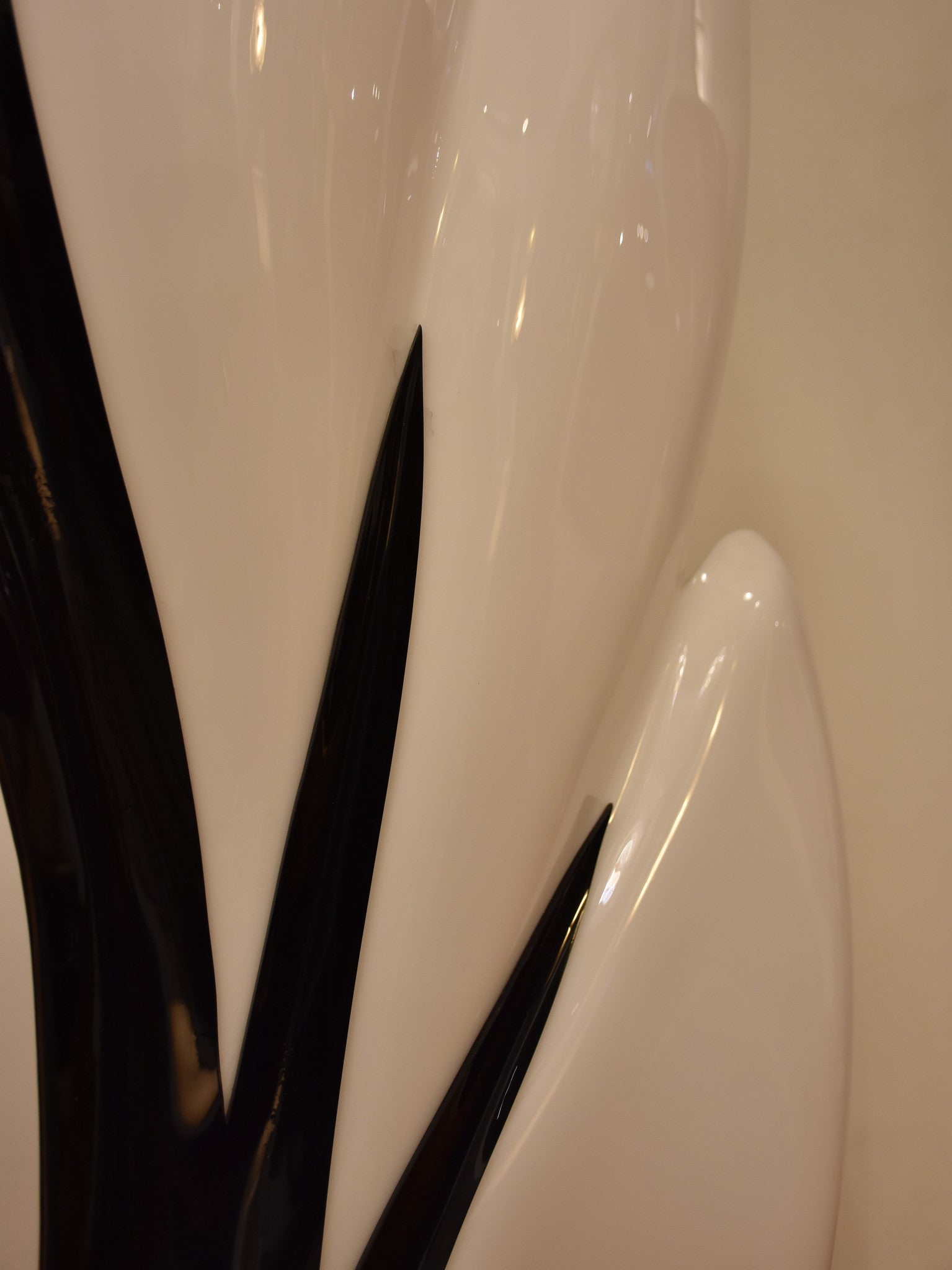 Lamp (Liane Rougier) perspex, black & white, 1970s