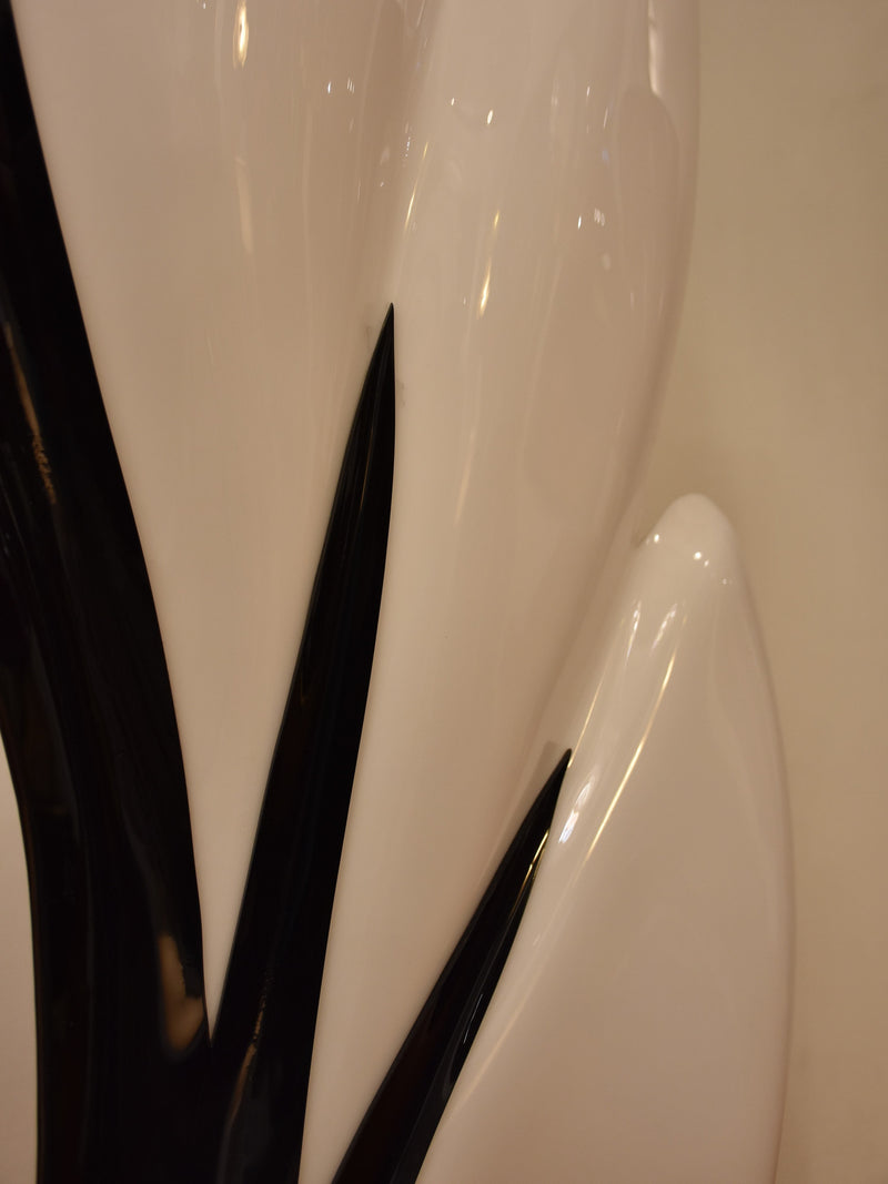 Lamp (Liane Rougier) perspex, black & white, 1970s