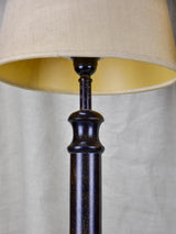 Pair of vintage French table lamps with black stands