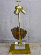 Mid century agate lamp base attributed to Maison Jansen