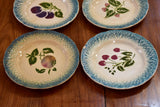 Set of six 19th century French plates