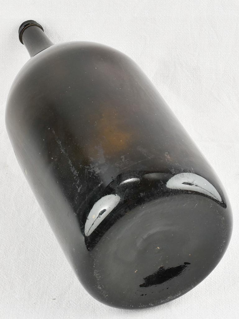 Large Dark Opaque Glass Bottle for vinegar 11/12 -  23¾"
