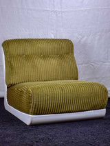 Low large 1970's chair - with fibreglass frame