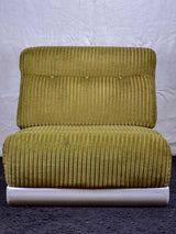 Low large 1970's chair - with fibreglass frame