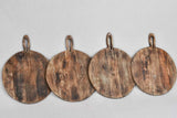 Collection of four round cutting boards 14½"