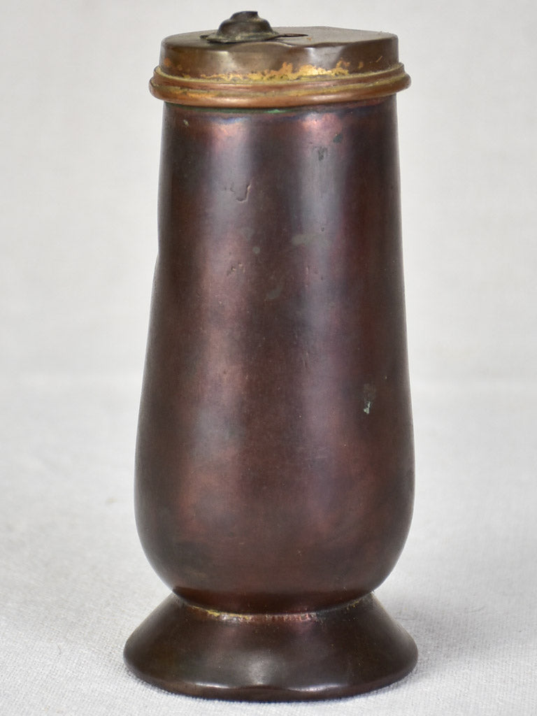 Late 18th century chocolate making copper pot