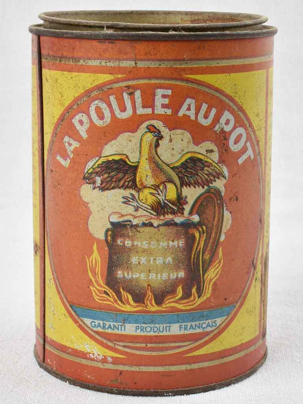 1930's French pot-roast chicken container - La Poule au Pot 6¼"