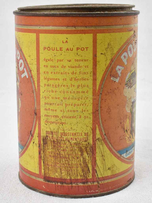 1930's French pot-roast chicken container - La Poule au Pot 6¼"