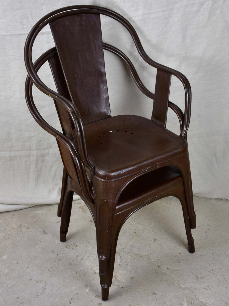 Pair of original Tolix armchairs - 1930's