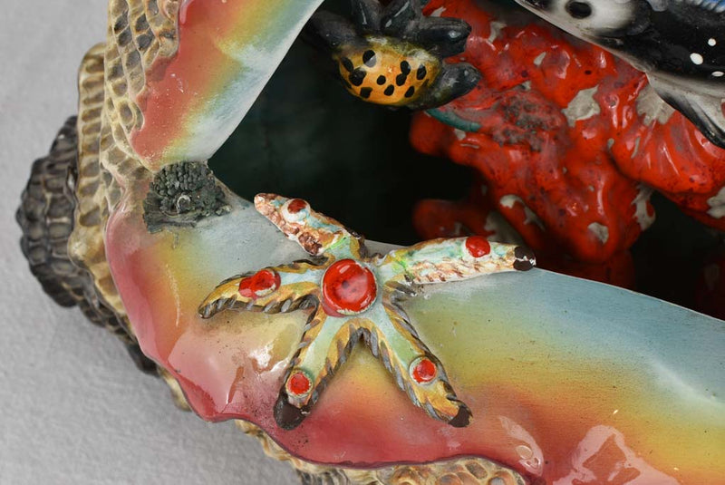Marine sculpture, ceramic, Vallauris 26¾" L