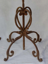 Pair of very large wrought iron floor candelabras - 19th century 73¼"