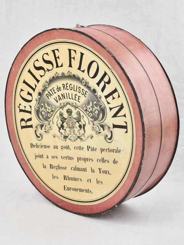 Large antique French sign - Reglisse Florent 19"