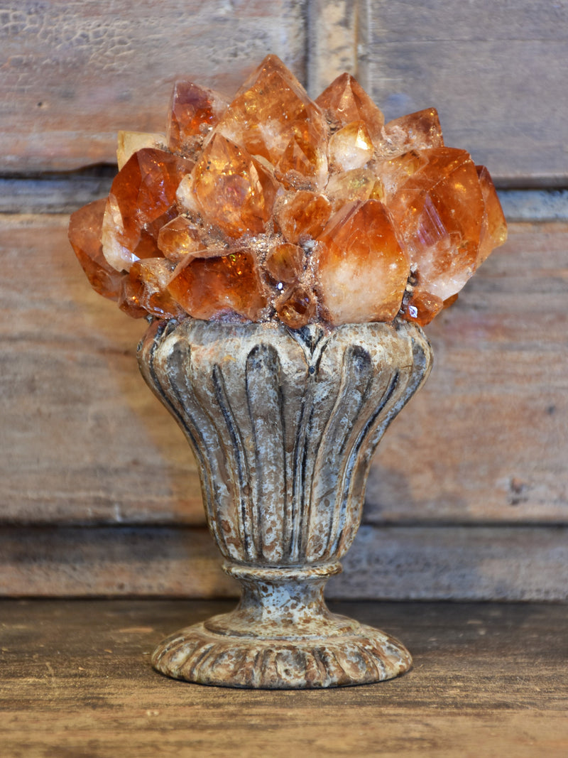 Napoleon III Amber coloured crystal decoration
