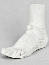Sculpture of a foot in a sandal, vintage