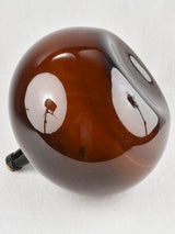 Medium blown glass demijohn - amber 17"