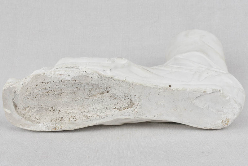 Sculpture of a foot in a sandal, vintage