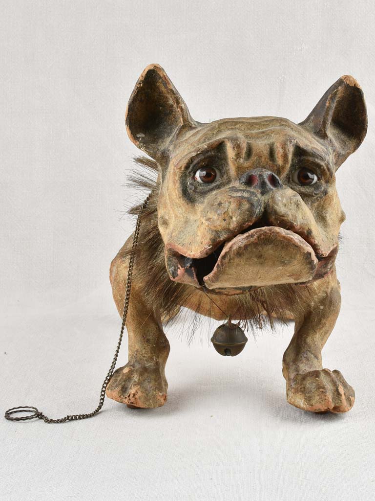 Antique barking bulldog toy - French 23¾"