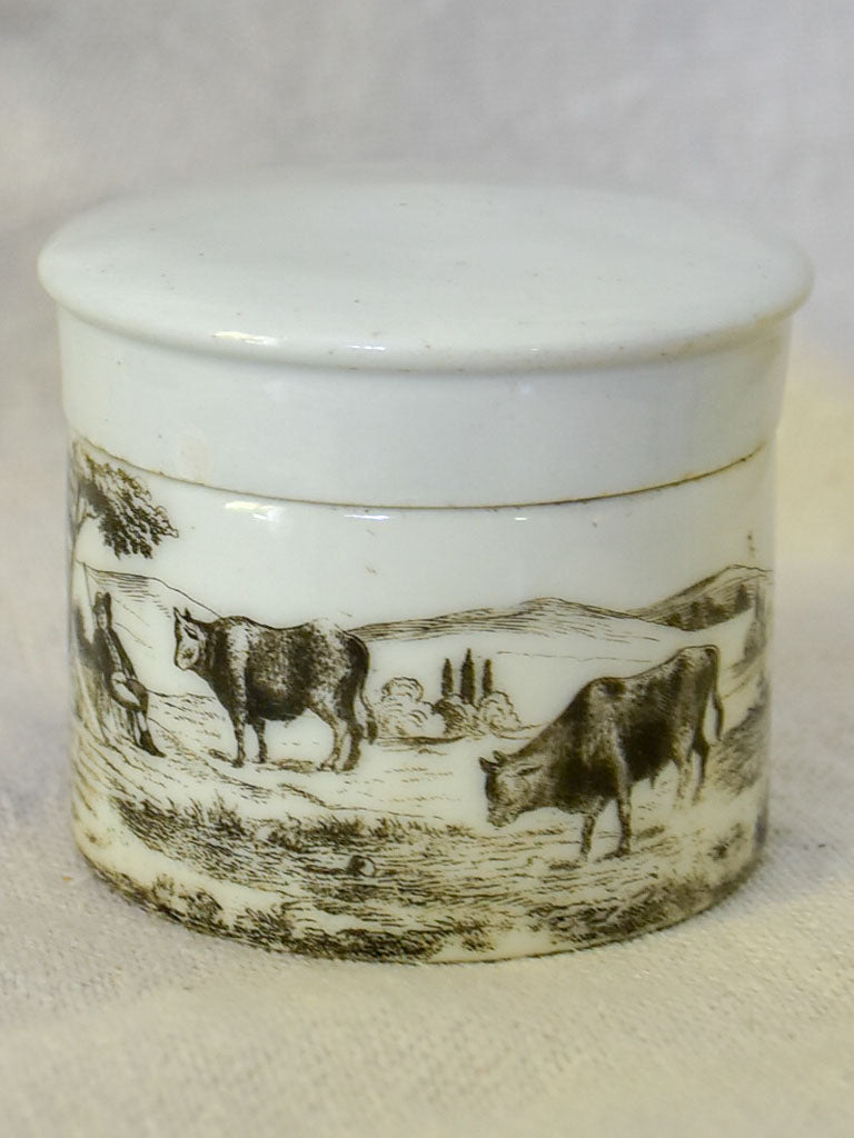 Antique French marrow pot 2¾"