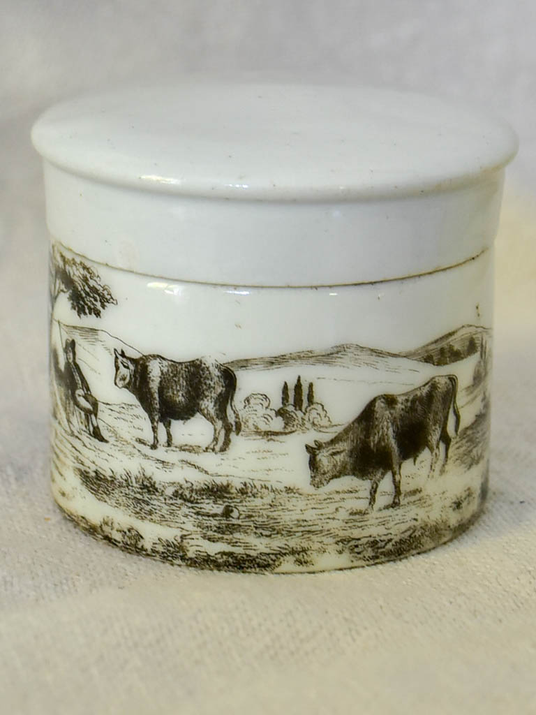 Antique French marrow pot 2¾"