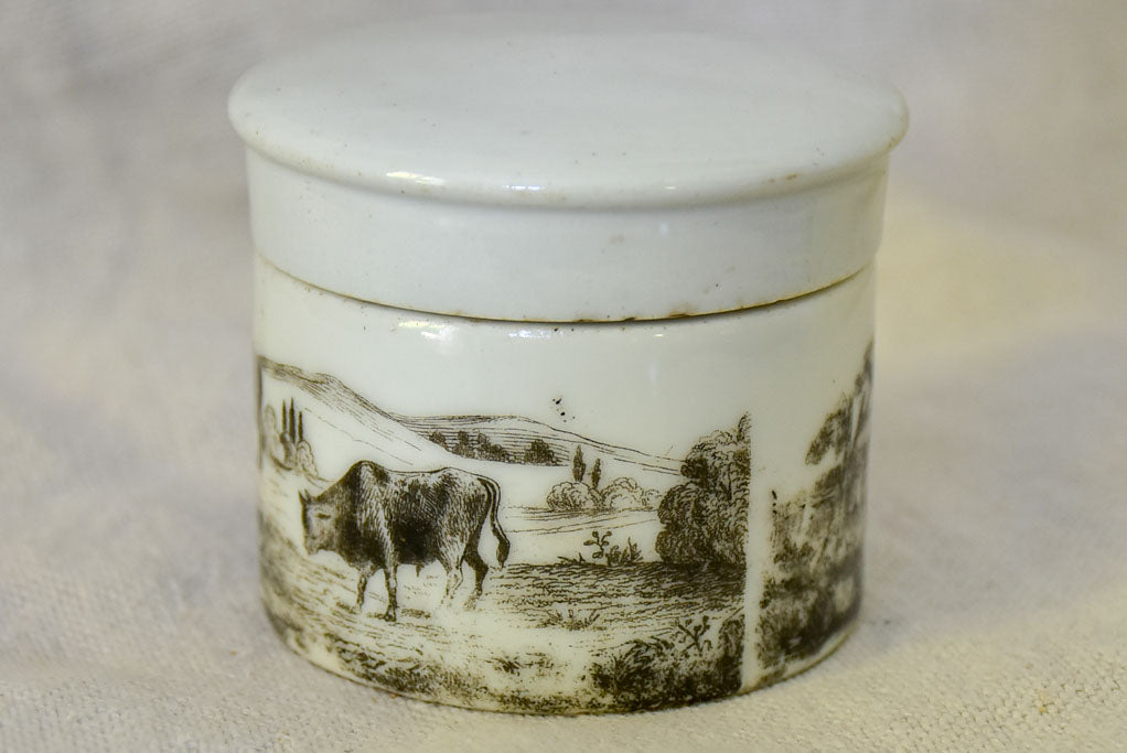 Antique French marrow pot 2¾"