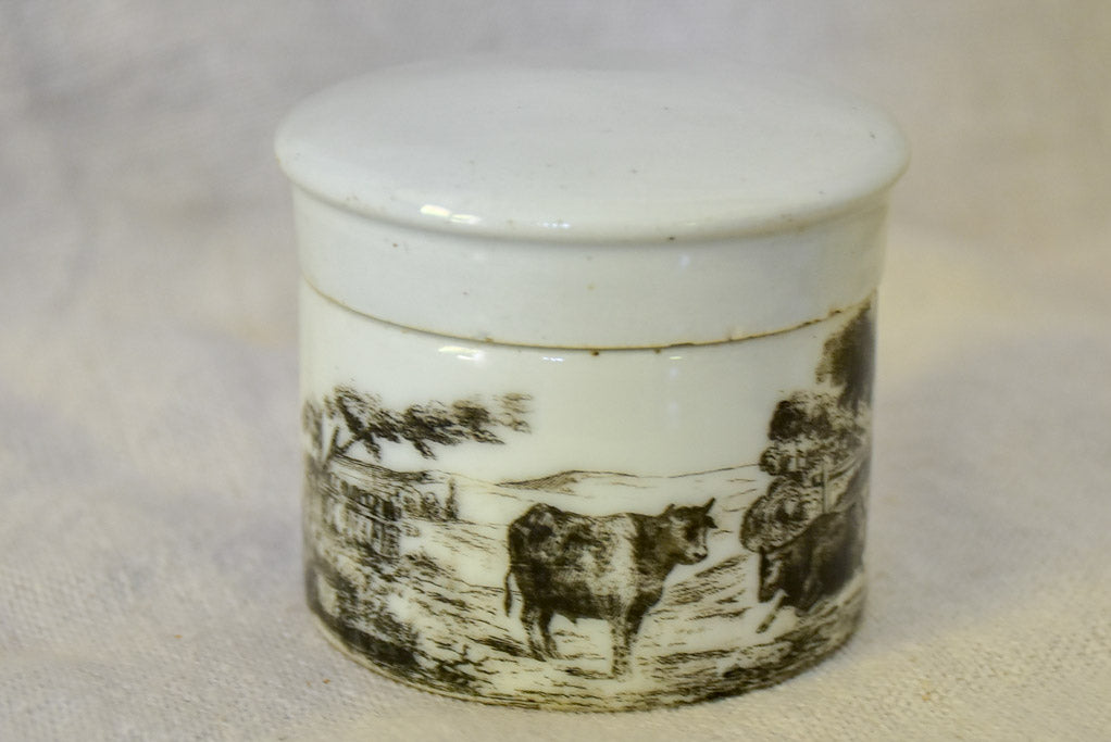 Antique French marrow pot 2¾"