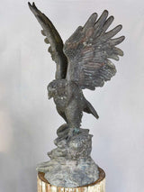 Large early twentieth century French sculpture of an eagle 41"