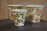 Collection of 3 vintage French flower pots