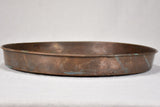 Large 18th century French copper egg poaching pan - 7 places 17"