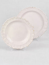 Platters, ironstone, 18th-century (two) 11" & 12¼"