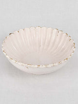 Bowl, scalloped ironstone, 18th-century 13"