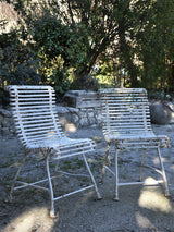 Pair of late-19th-century Arras garden chairs