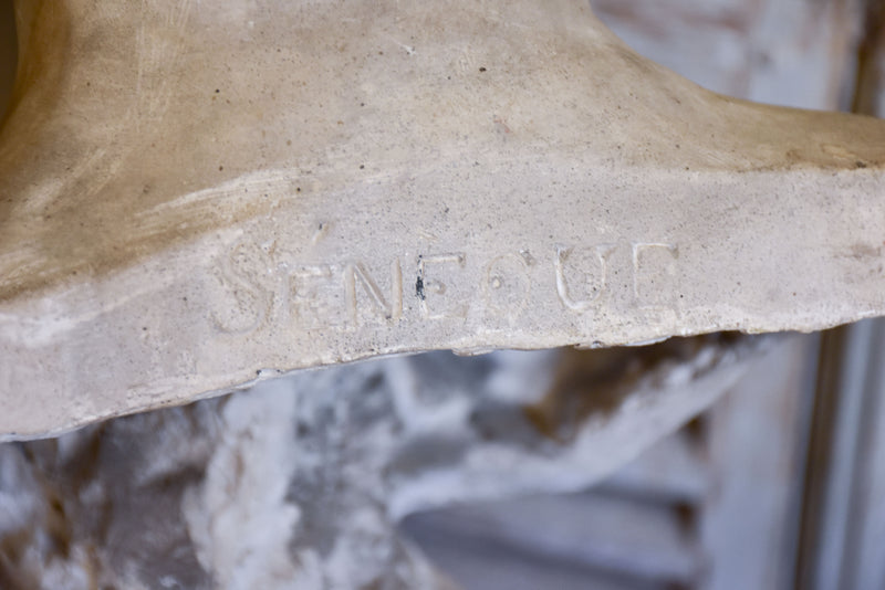 Antique French bust of Seneque