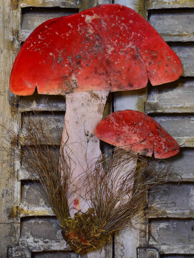 Vintage French mushrooms - wall decoration
