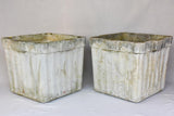 RESERVED AM Pair of large square Willy Guhl garden planters 23¾"